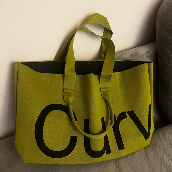 Handbags - Curves LemonGrass Tote Bag
